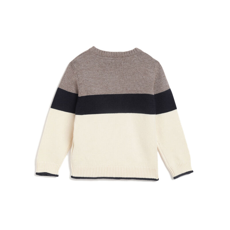 Boys Light Natural Colorblocked Pullover image number 1